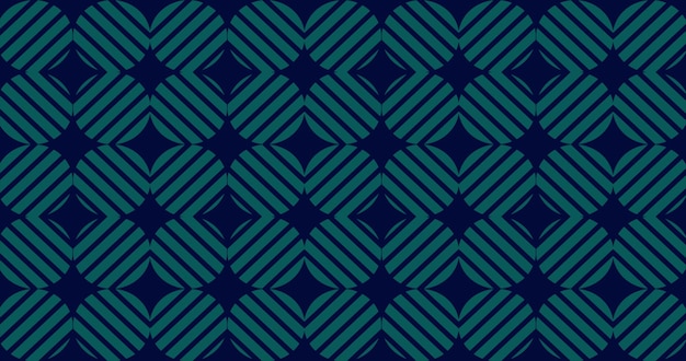 Sfondo grafico del mosaico di piastrelle quadrate dell'ornamento del modello astratto blu e nero