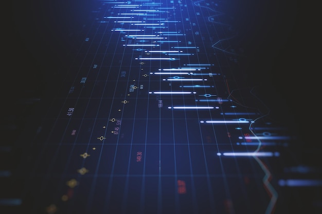 Sfondo grafico forex creativo