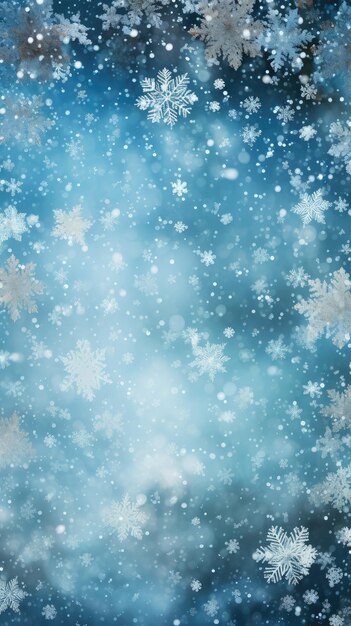 sfondo invernale blu fatto di fiocchi di neve fiocchi carta di Capodanno