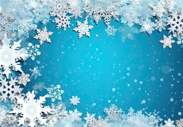 sfondo invernale in stile carta e fiocchi di neve sfondo bianco HD Foto sfondo bianca isolato
