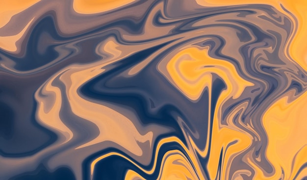 Sfondo liquido blu scuro e arancione astratto sfondo arancione Sfondo astratto con le onde