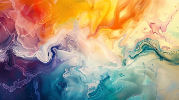 sfondo liquido ondulato con vari colori flusso colorato moderno forma d'onda liquida