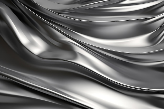 sfondo metallico lucido d'argento di lusso