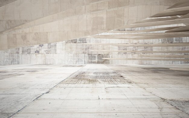 Sfondo minimalista architettonico astratto Showroom contemporaneo Calcestruzzo moderno