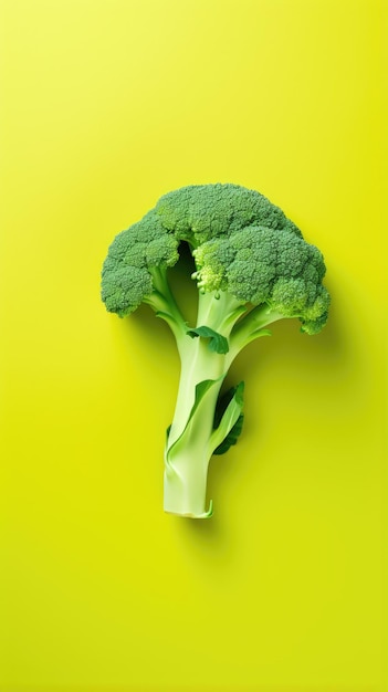 sfondo minimalista di broccoli