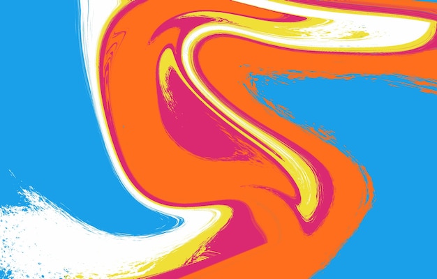 Sfondo moderno flusso colorato Colore dell'onda Forma del liquido Disegno astratto Colore liquido dinamico