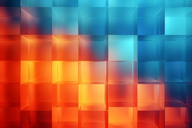 sfondo multicolore con elementi a cubo
