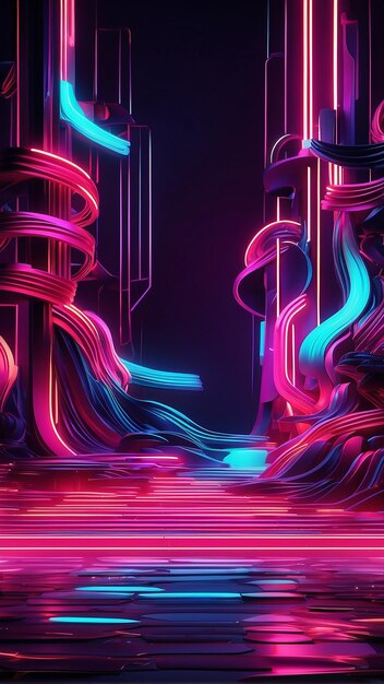 sfondo neon cyberpunk