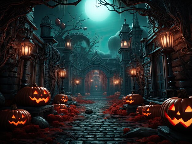 Sfondo notte horror di Halloween
