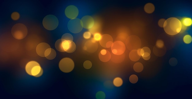 sfondo panoramico multicolore scuro cerchi bokeh luminosi luminosi celebrazione immagine generata da AI