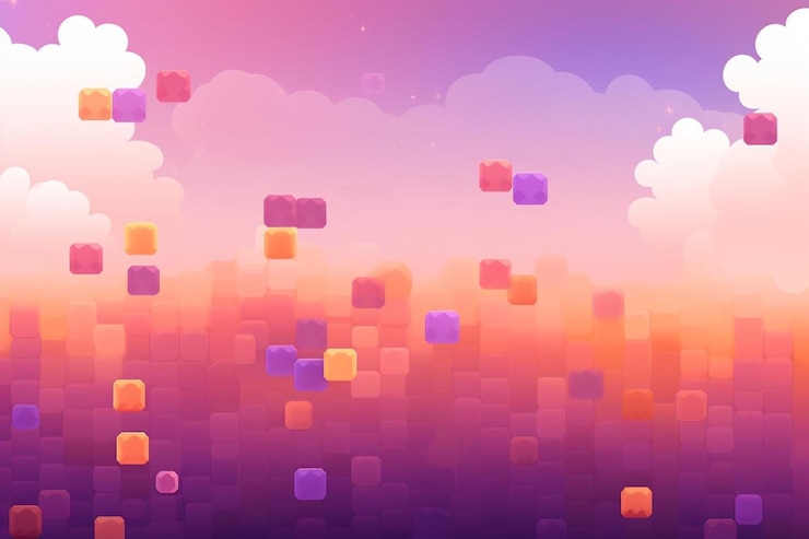 Foto sfondo pixel e spazio di copia