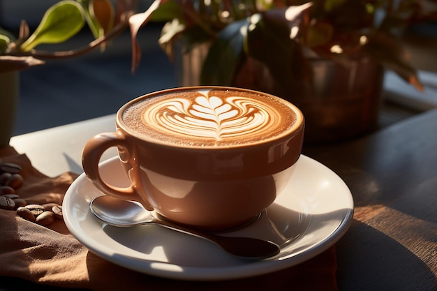 sfondo realistico del caffè sfondo del tempo del caffè sfondo del caffè caffè americano coffeecup