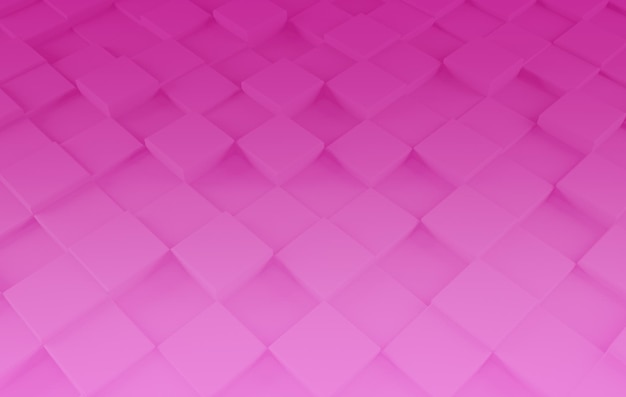 Sfondo rosa con cubo 3D