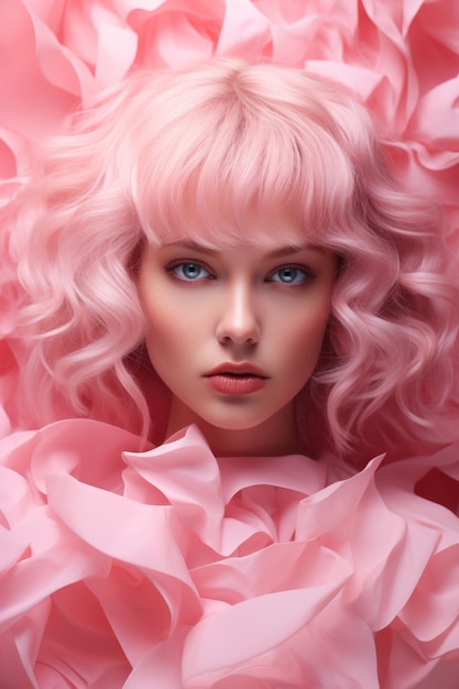 Sfondo rosa copertina donna