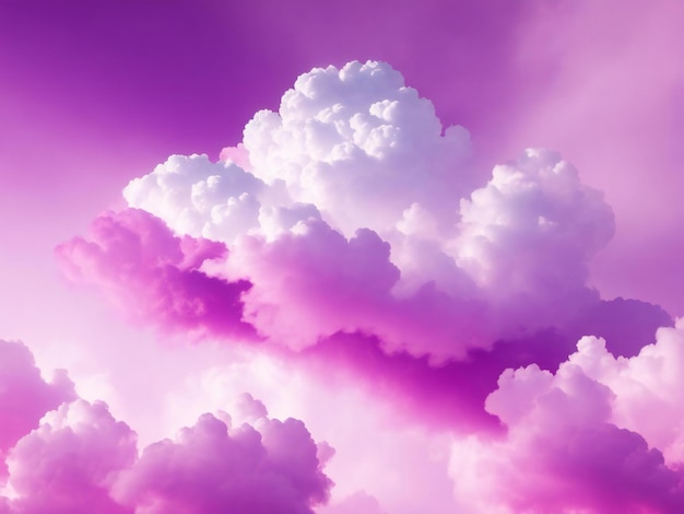 Sfondo rosa e viola con una nuvola bianca ai generata