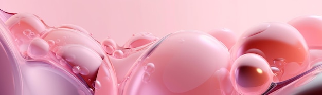 Sfondo rosa pastello con gocce Illustrazione AI GenerativexA