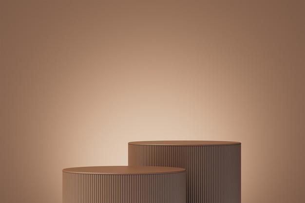 Sfondo scena 3d con display prodotto podio vuoto mock up stile minimale e forma geometrica oggetto rendering 3d