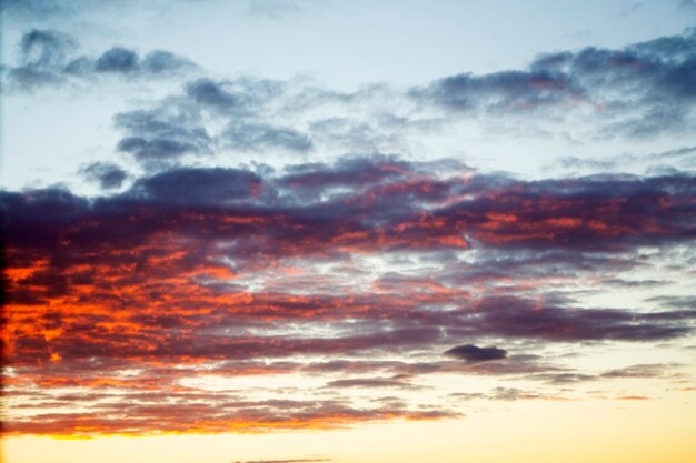 Sfondo sfocato Cielo blu e nuvole bianche e soffici