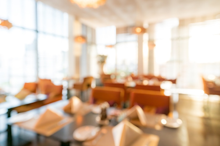 Foto sfondo sfocato ristorante