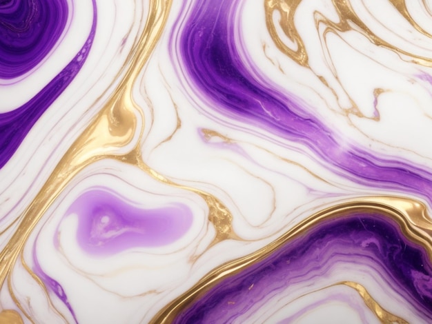 Sfondo sfumato pastello in marmo viola con sfondo di linee dorate