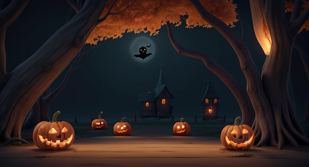 Sfondo spettrale di Halloween sfondo scuro horror