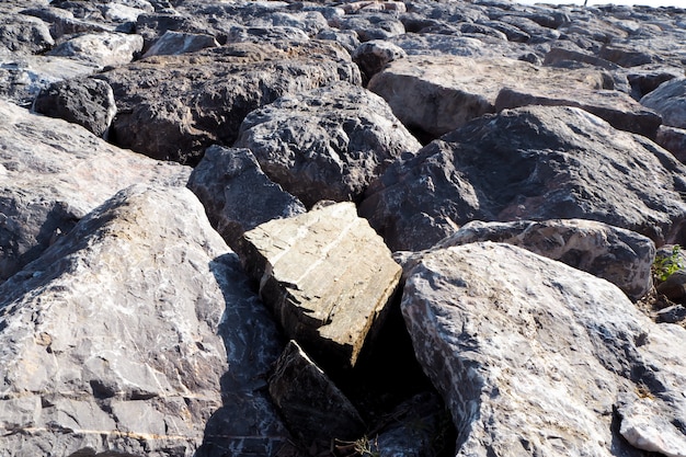 sfondo spiaggia di roccia