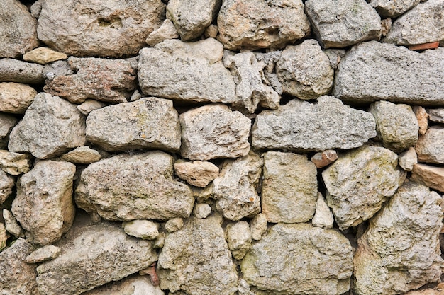 Sfondo, texture - antica muratura in pietra a secco (senza malta per legare le pietre)