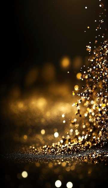 sfondo texture glitter volante oro e argento