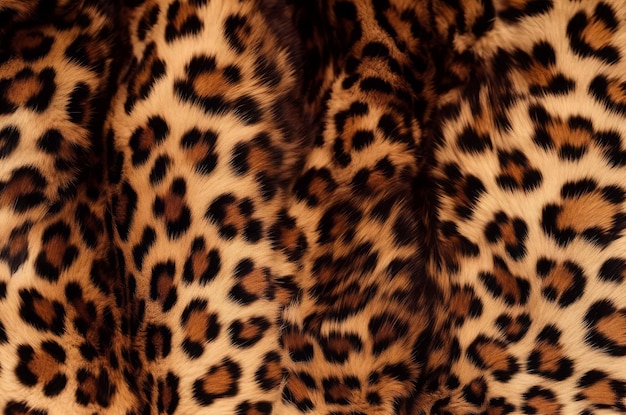 Sfondo texture leopardo Moda giungla Genera Ai