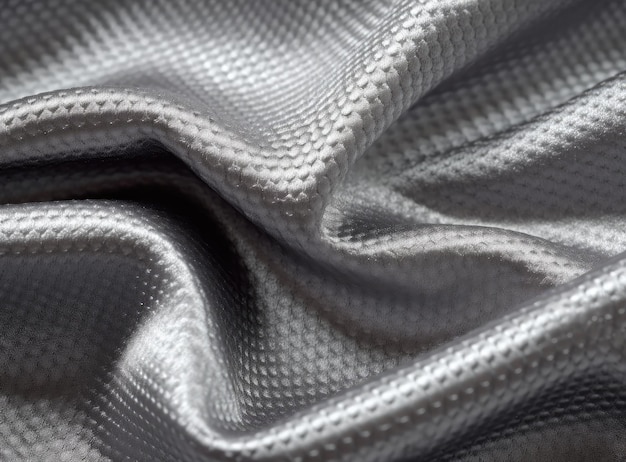 Sfondo texture tessuto grigio creato con tecnologia AI generativa