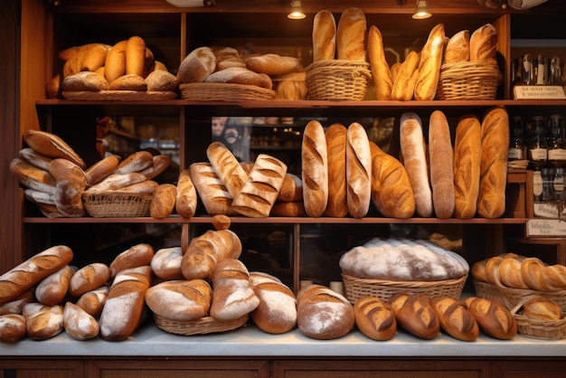 sfondo tradizionale di panetteria