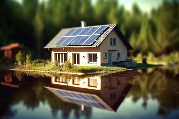 Sfruttare il sole Il potere delle case con i pannelli solari