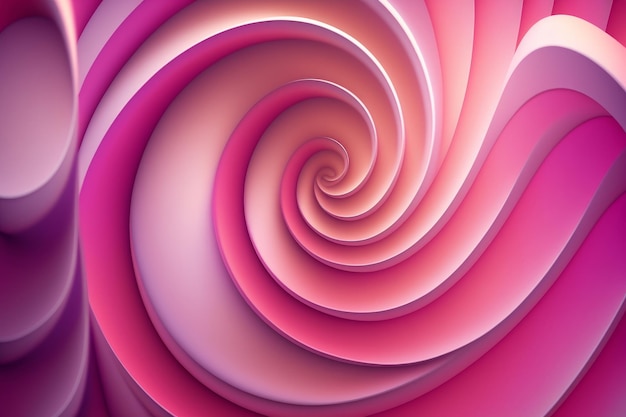 Sfumato sfondo rosa turbinio illustrazione AI generativa