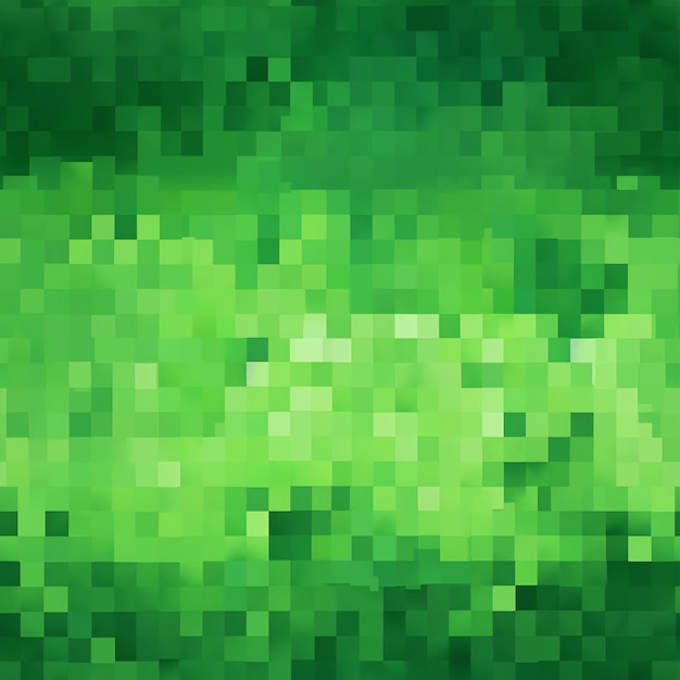 Sfumature 2D di verde quadrato modello di pixel semplicistico