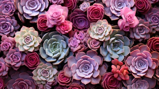 Sfumature di rosa succulento