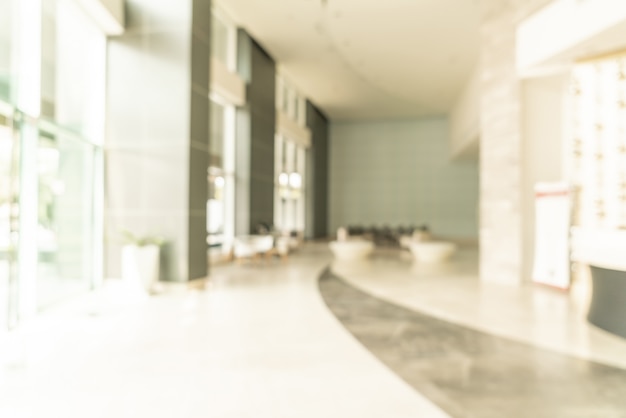 sfuocatura astratta dell'hotel lobby per lo sfondo