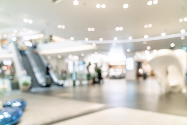 sfuocatura astratta e centro commerciale di lusso defocused