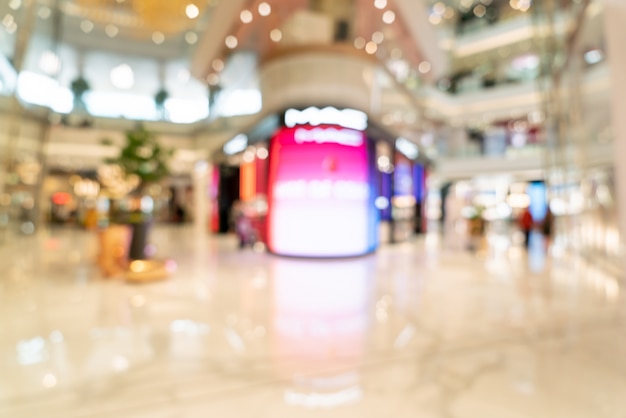 sfuocatura astratta e centro commerciale di lusso defocused