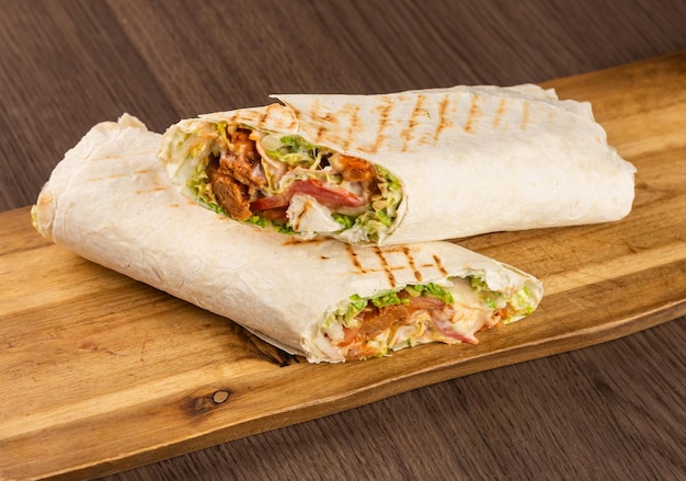 Shawarma vegetariano con carne di soia