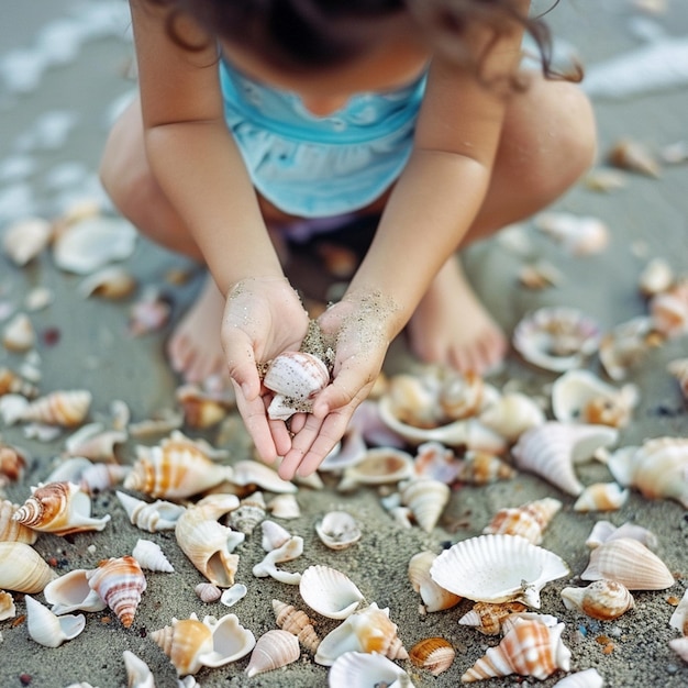 Shelly vende conchiglie sulla riva del mare