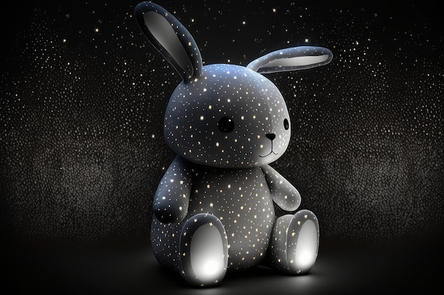 Shiny Easter Bunny Toy AI Generativo