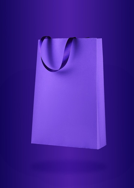 Shopping bag in carta viola