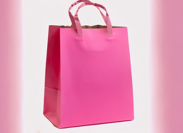 Shoppingbag rosa isolato