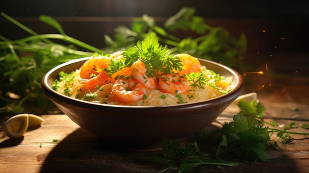 Shrimp and grits è un piatto tradizionale delle Lowcountry delle Caroline costiere