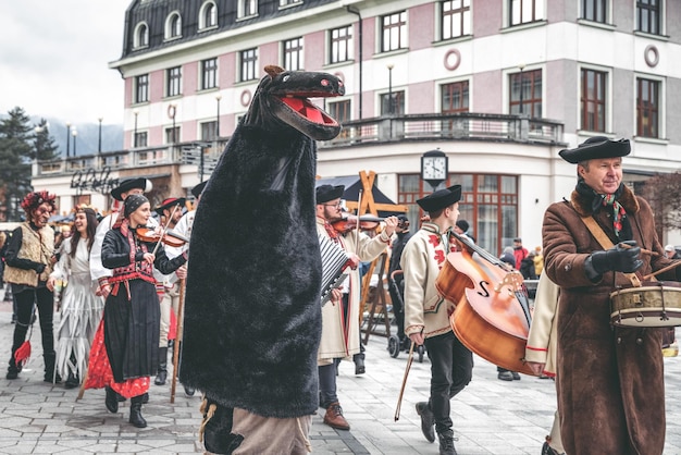 Shrovetide Prelenten Carnival Time in Slovacchia chiamato Fasiangy