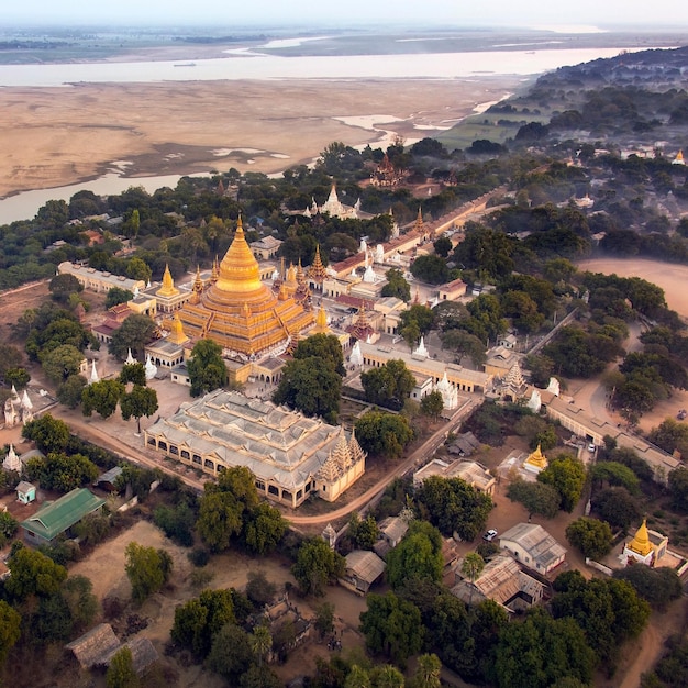 Shwezigon Pagoda Bagan Myanmar