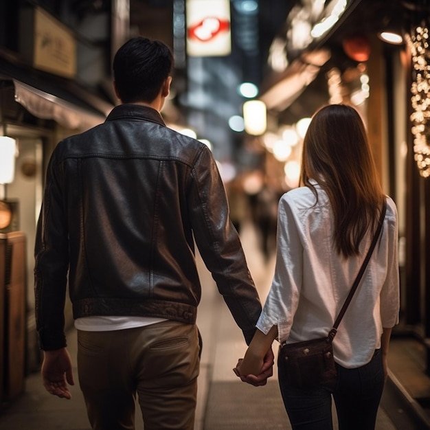 Si è generata una coppia romantica per strada