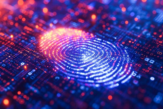 Sicurezza biometrica digitale e identificazione mediante impronte digitali