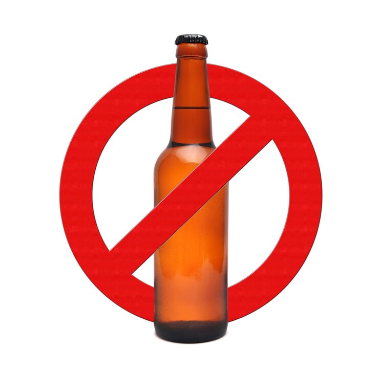Sign stop alcohol