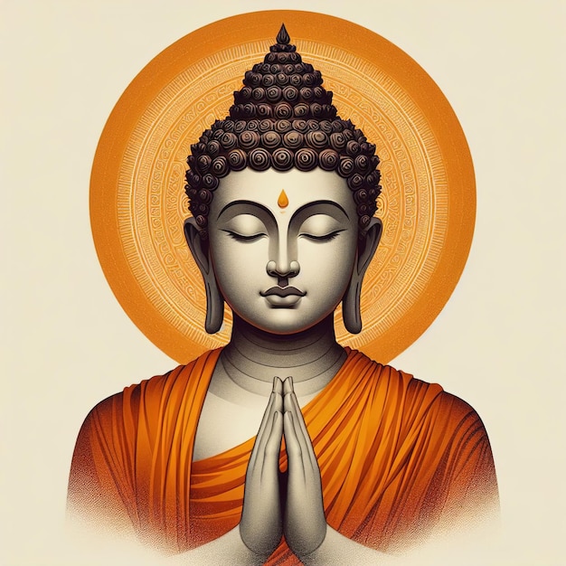 Signore Buddha Happy Vesak DayBuddha Purinma